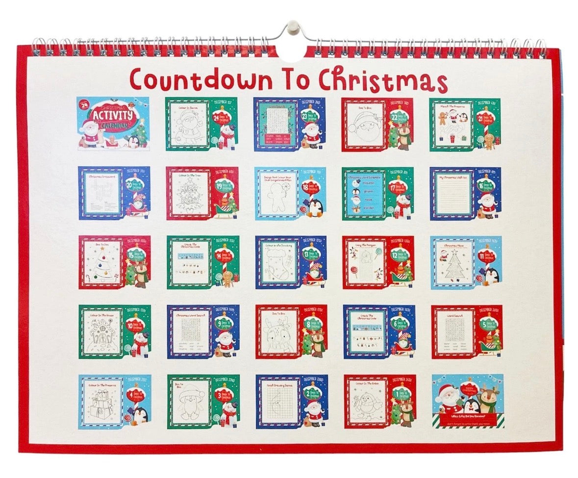 Calendar Countdown to Christmas 24 Activities