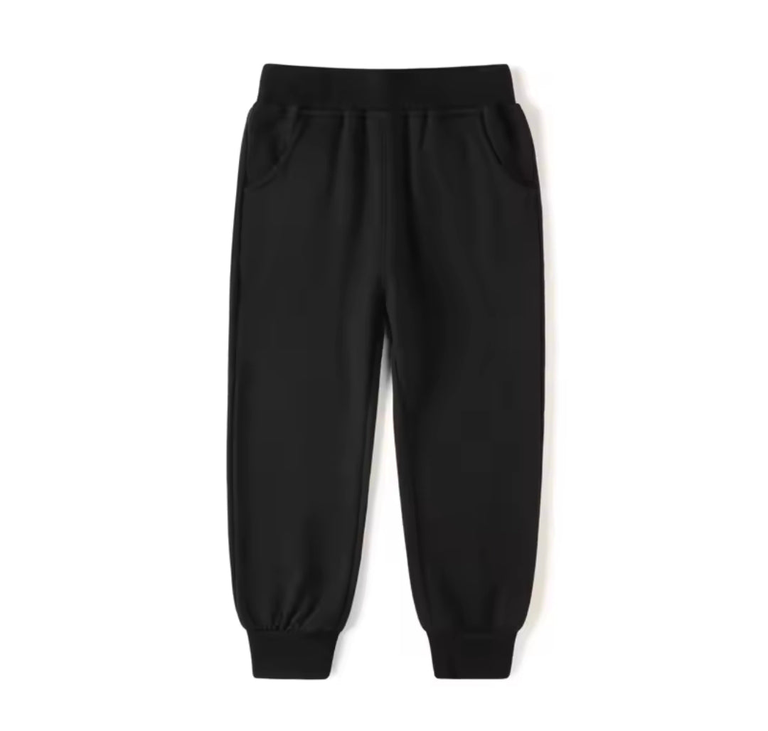 Kids Sweatpants Elastic Waist Jogger Pants with Pockets