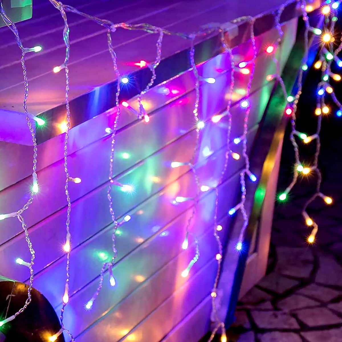 200 Pastel Multicoloured Fairy Lights with Time