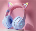 LED Flash Light Bluetooth Headphones Cute Cat Ears