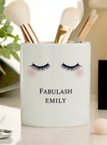 Personalised Eyelashes Ceramic Storage Pot