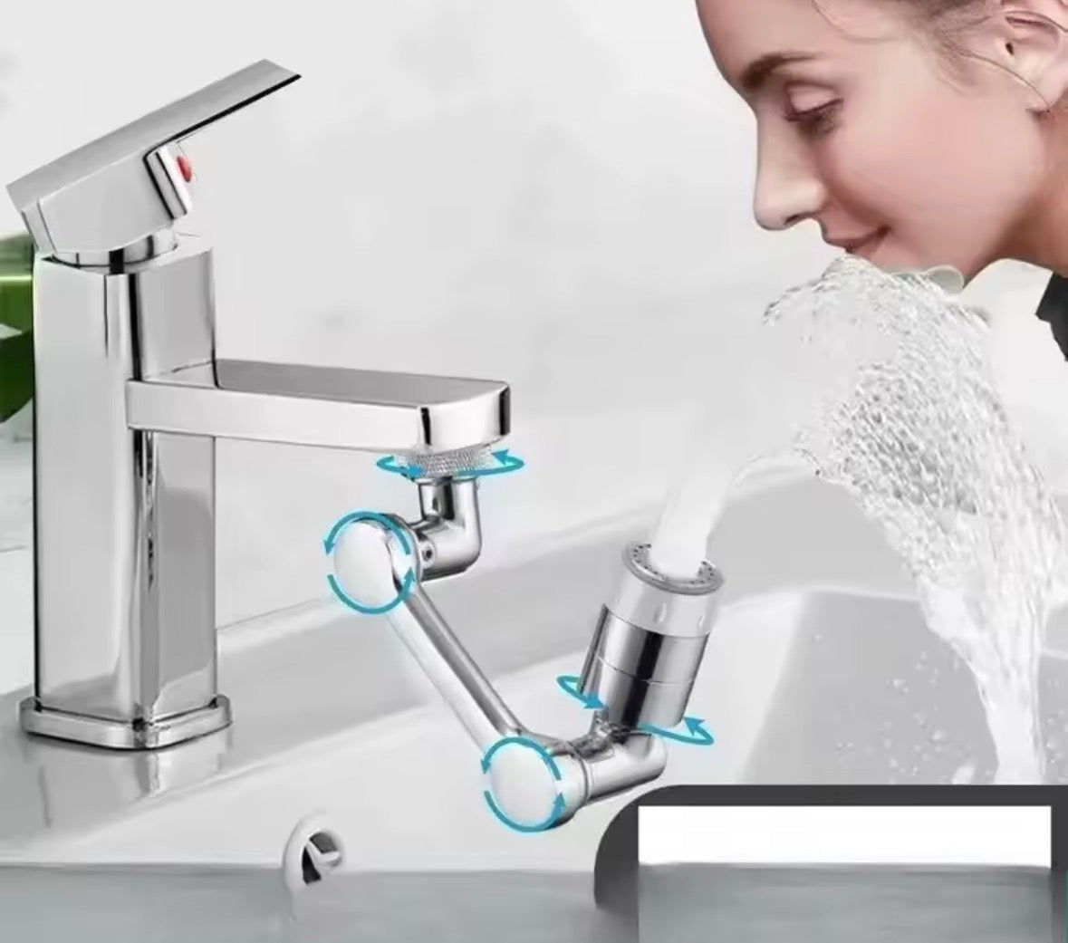 2pcs 1080° Rotating Universal Swivel for Bathroom Sink