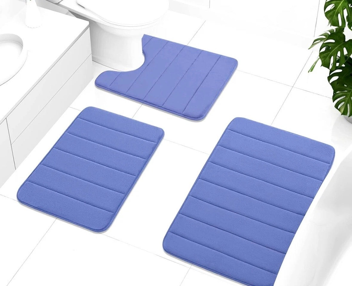 3pc Bath Mat Set