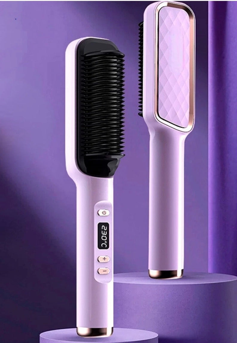 2In1 Negative-ion Hair Straightener Brush