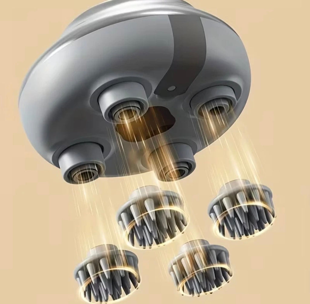 Electric Scalp Massager Waterproof Head Hair Massage Device with 3 Modes