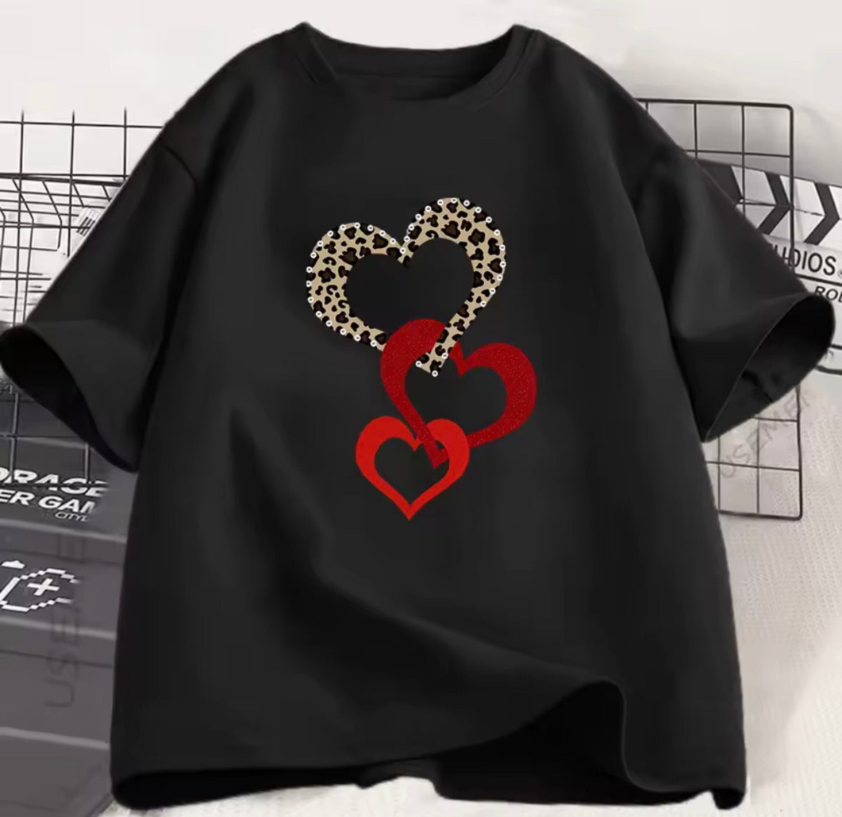 Leopard Heart T-Shirt