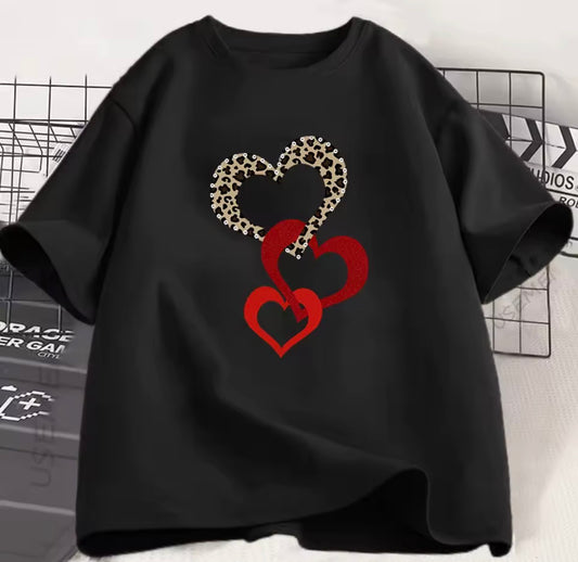 Leopard Heart T-Shirt