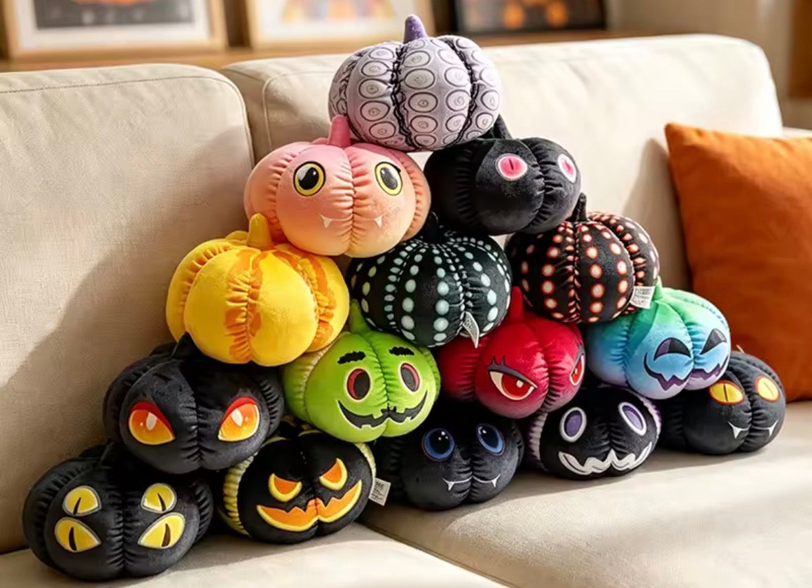 Halloween pumpkin plushies