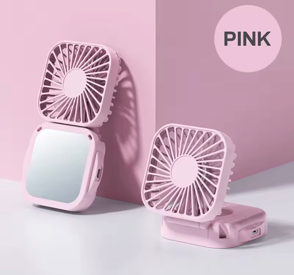 Portable Mirror & Fan