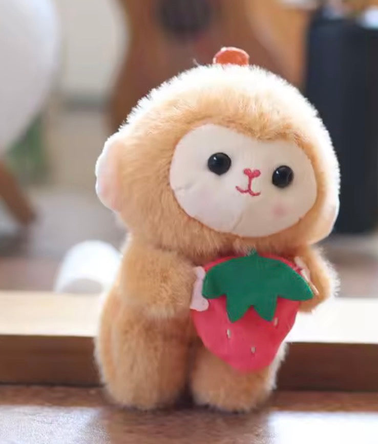 Plush Monkey Keychain