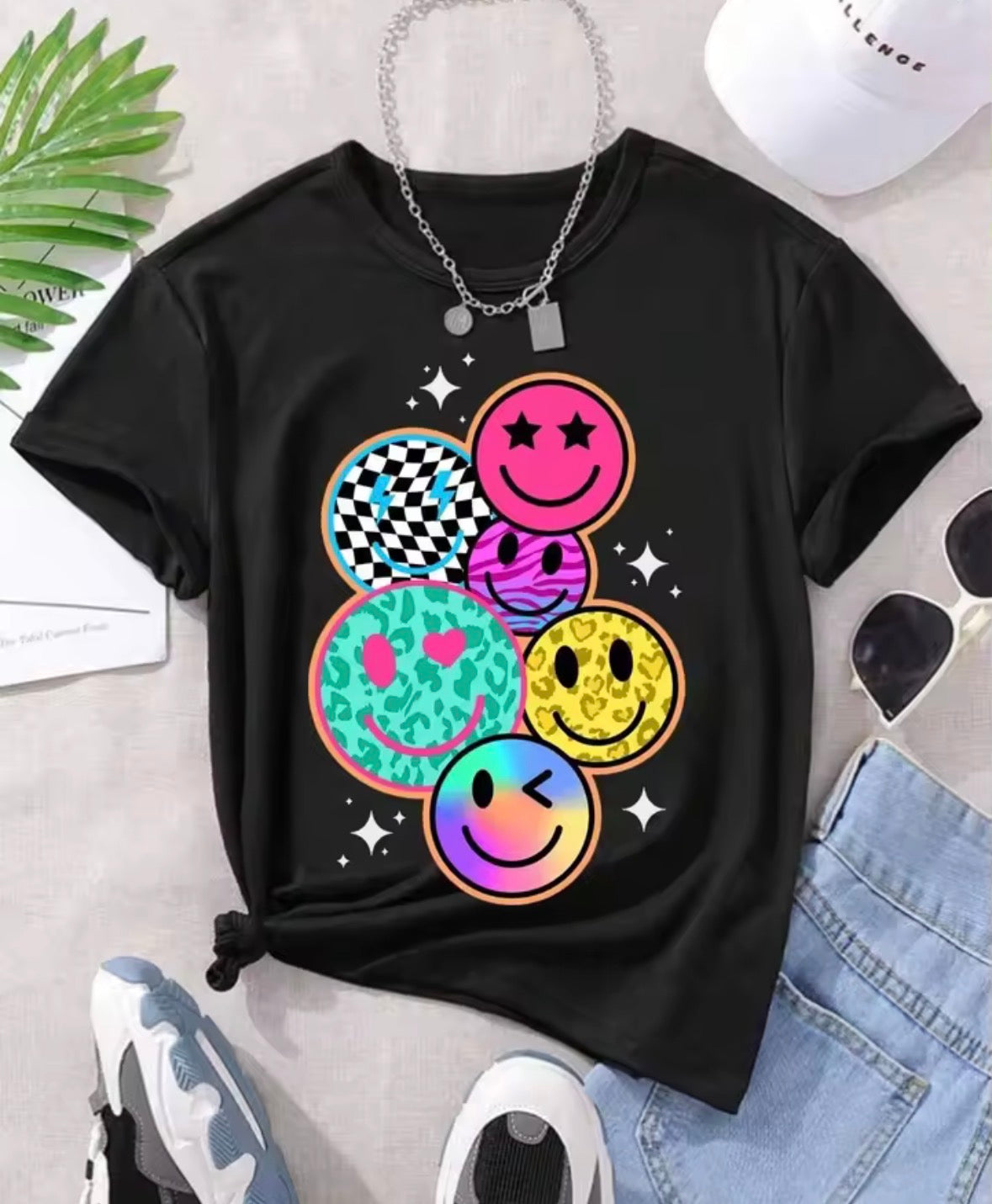Cartoon Smiley T-Shirt