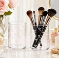 Clear Acrylic Makeup Brush Holder Pink Bow x1