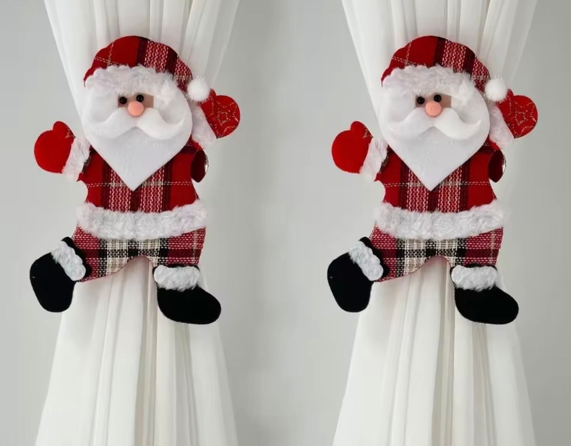 Pair of Christmas Curtain Buckle Tieback