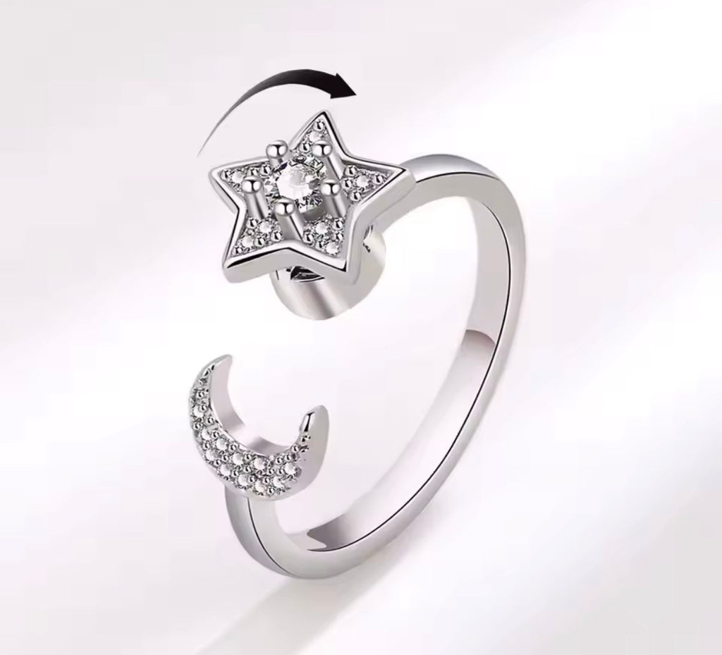 925 Sterling Silver Adjustable Ring