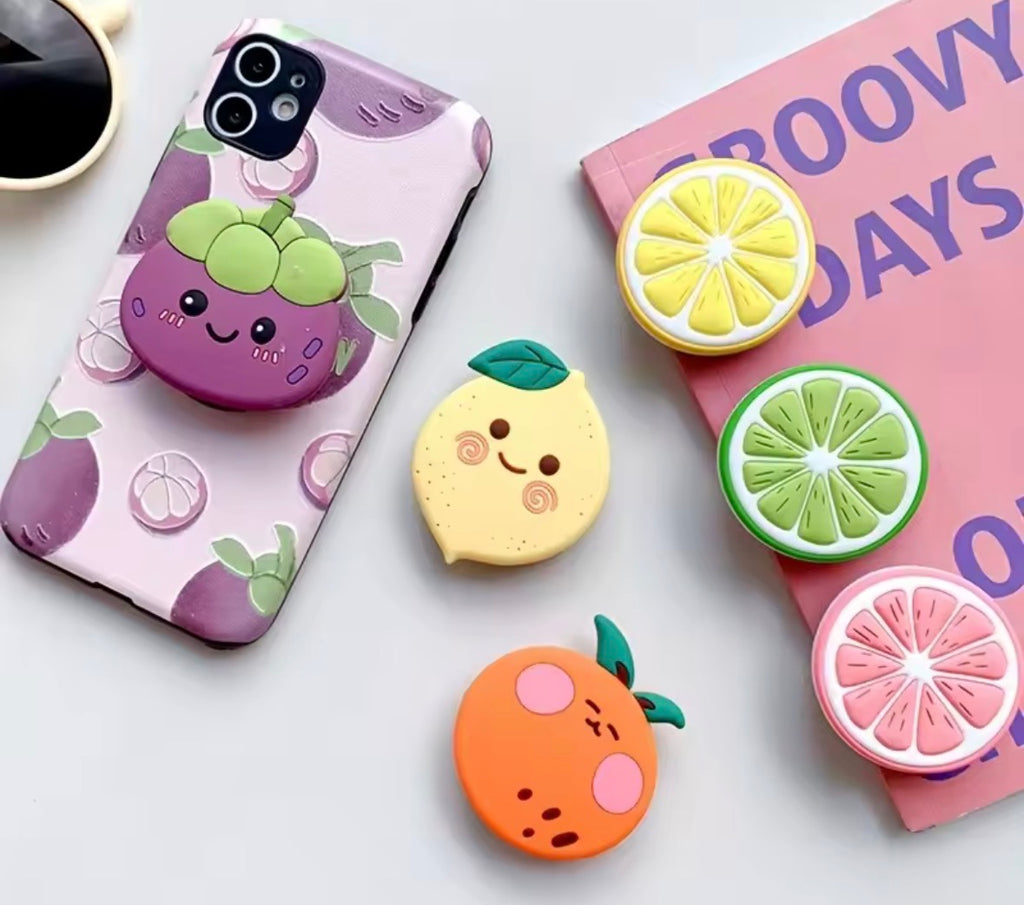 Cute Fruit Foldable Grip Phone Holder