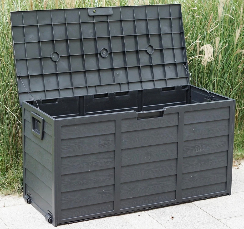 Black 300L Plastic Storage Box
