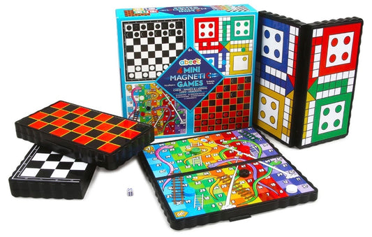 4 Mini Magnetic Travel Games