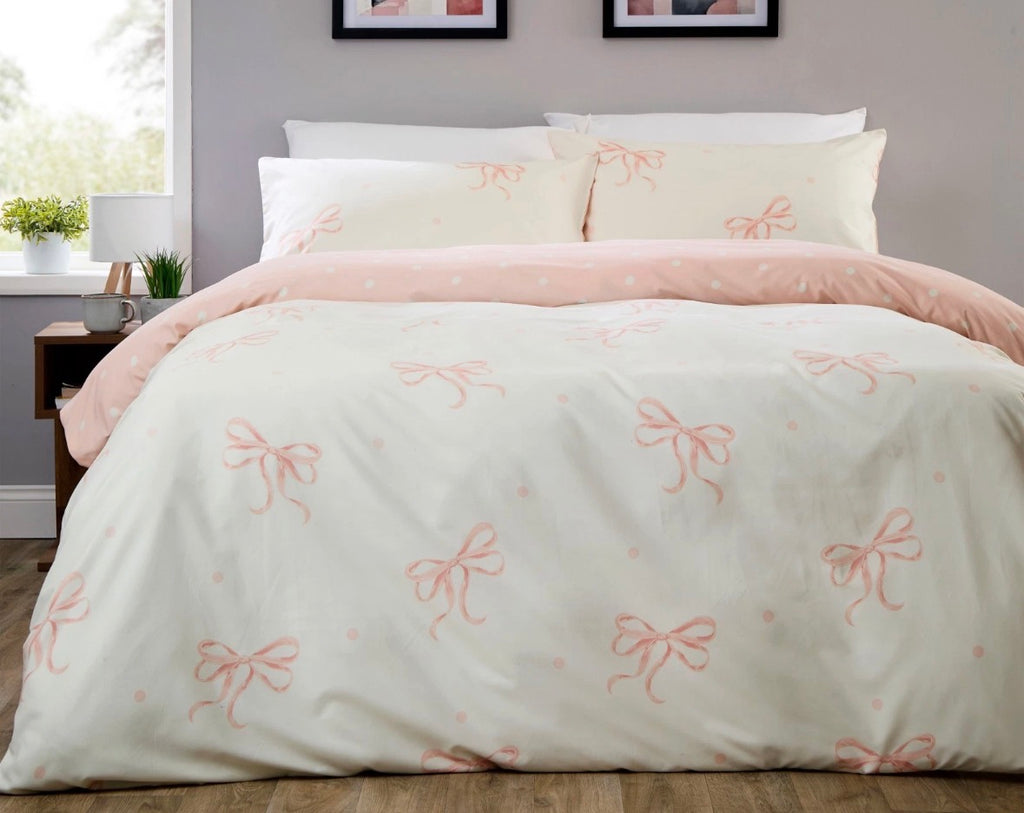 Reversible Bow Duvet set