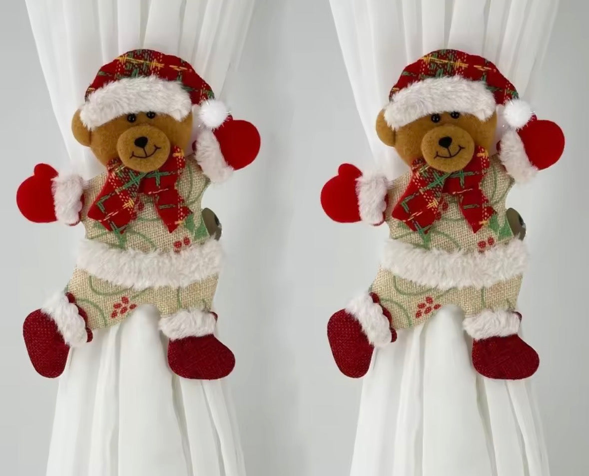 Pair of Christmas Curtain Buckle Tieback