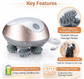 Electric Scalp Massager Waterproof Head Hair Massage Device with 3 Modes