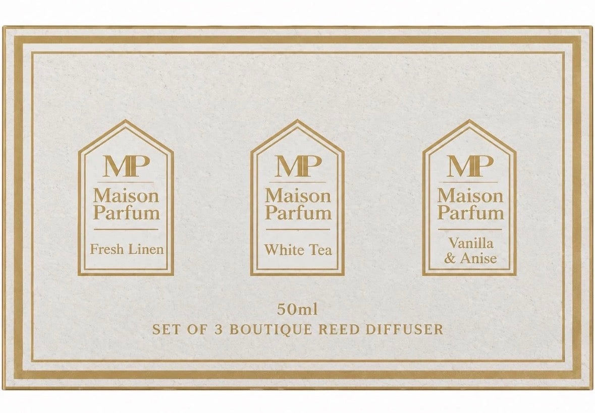 Reed Diffuser Gift Set of 3 Home Fragrance
