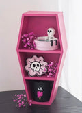 Small Hot Pink Coffin Shelf - H40.5CM X W21CM X D12CM