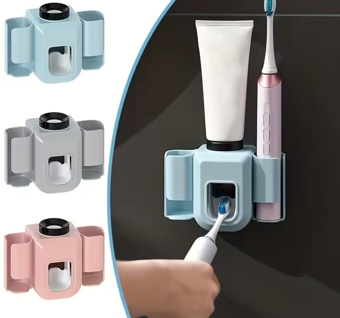 Toothbrush Holder With Automatic Toothpaste Dispenser
