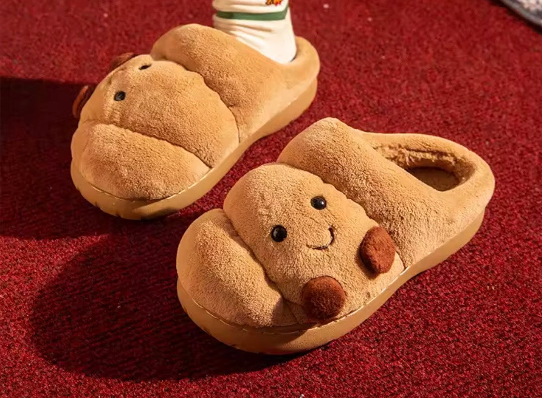 Cute Cartoon Fluffy Slippers For Women