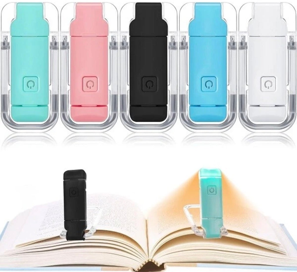 USB Rechargeable LED Clip on Book Light for Reading