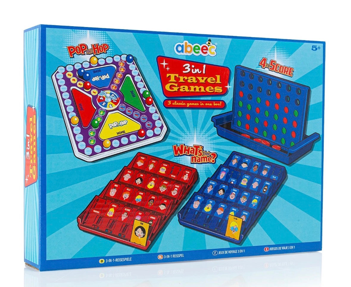 3-in-1 Travel Games Set