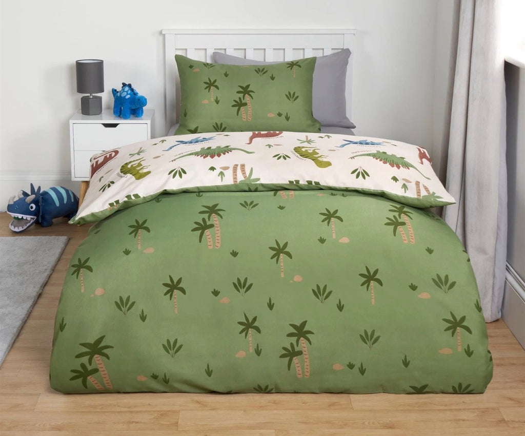 Dinosaur Reversible Duvet Set- Single