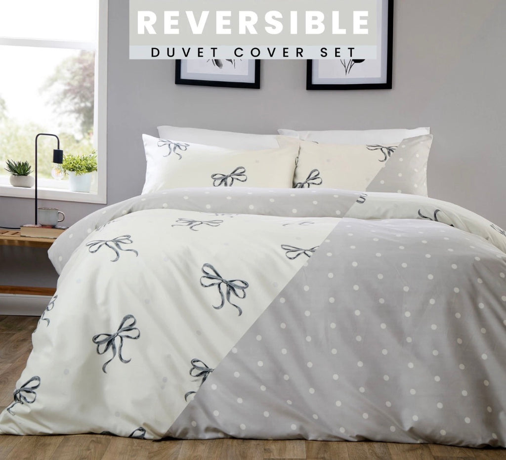 Reversible Bow Duvet set