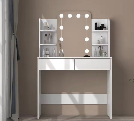 Makeup Table with Led Mirror