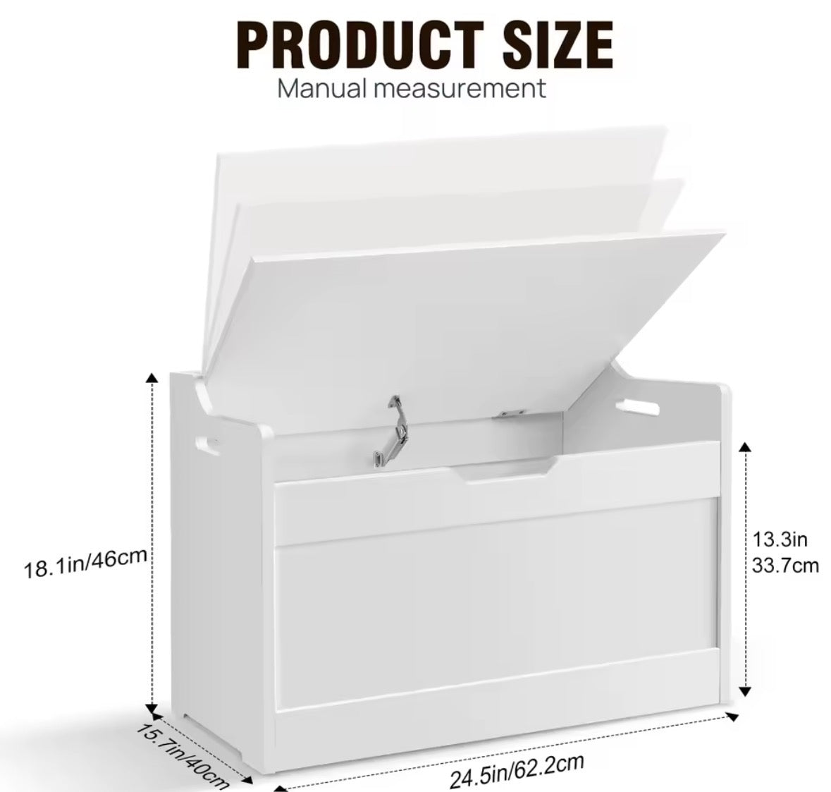 Wooden Storage Box with Lid Bench