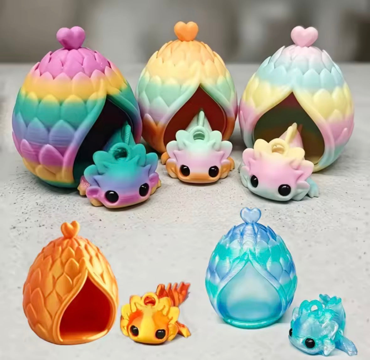3D Axolotl And Cute Pineapple house