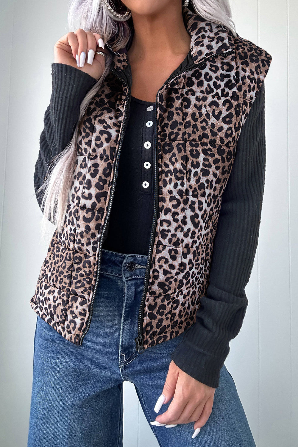 Leopard Print BodyWarmer