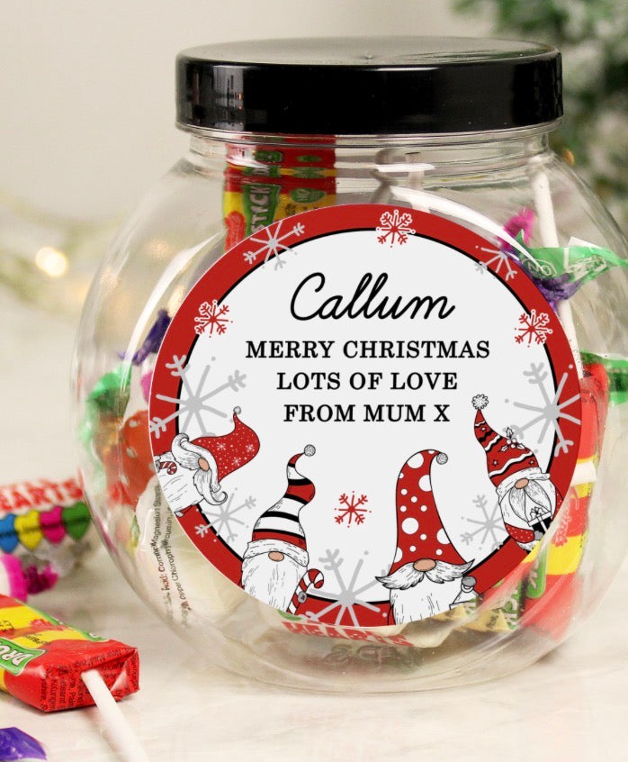 Personalised Christmas Sweet Jar