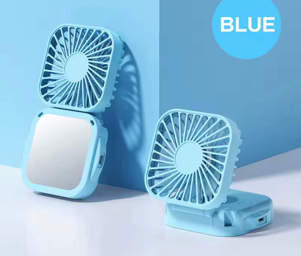 Portable Mirror & Fan