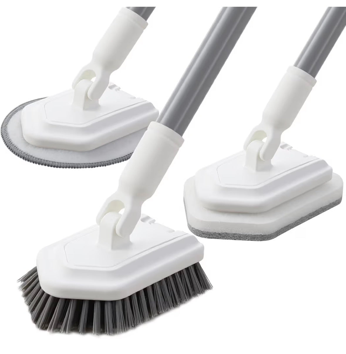 Shower Scrub Brush 3-in-1