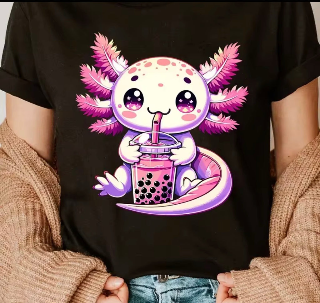 Axolotl Print T-Shirt