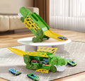 Dinosaur Toy Truck Set with 6 Racing Cars
