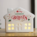 Personalised Believe in Christmas LED House