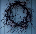 Spooky Prank Black Branch Wreath