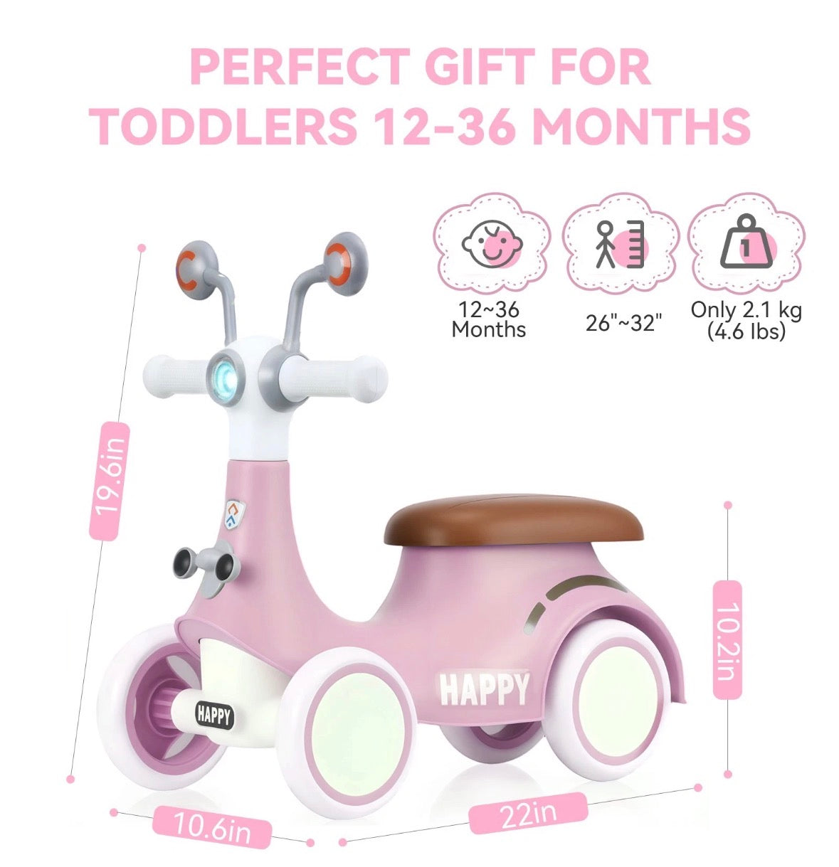 Baby Balance Bike With Music