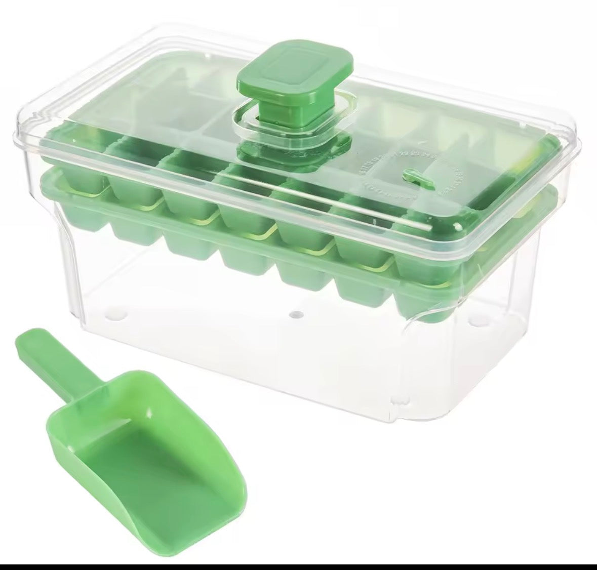 68 Grids Ice Cube Tray With Lid And Storage Box