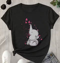 Cute Elephant Print T-Shirt