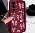 Bow Tie Silicone Case For Samsung Galaxy S26 S25 S24 Ultra S23 S22 Plus S24 S25 FE A57 A37 A17 A56 A27 A36 A16 A55 A15 A54