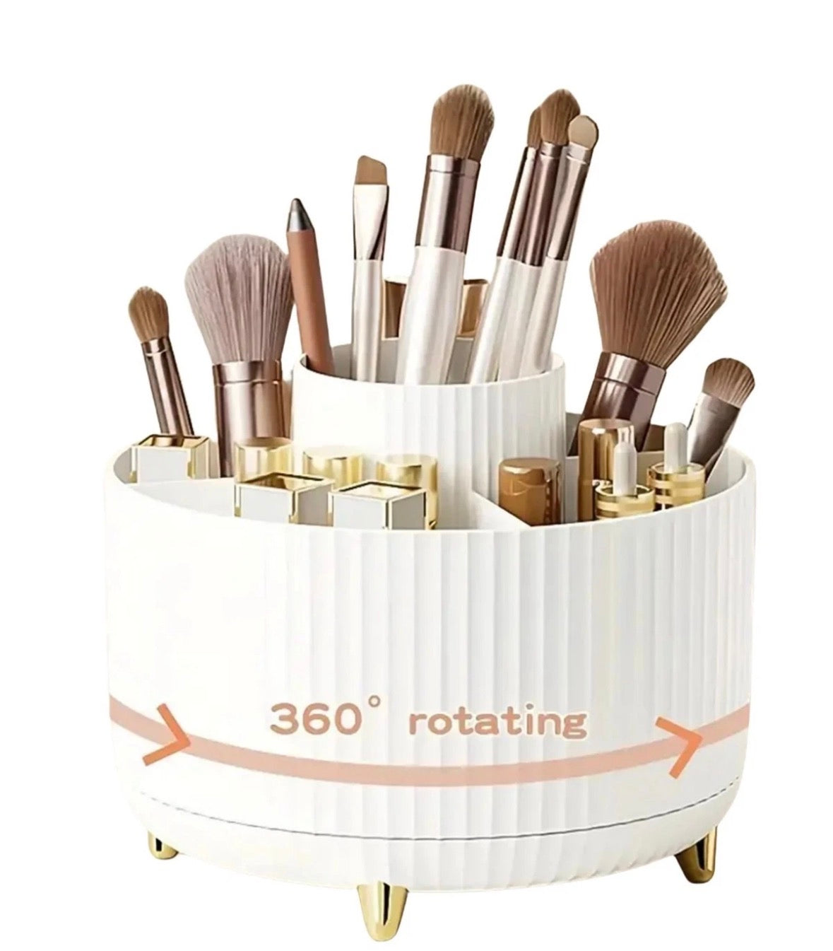 360° Rotating Makeup Organiser Brush Holder
