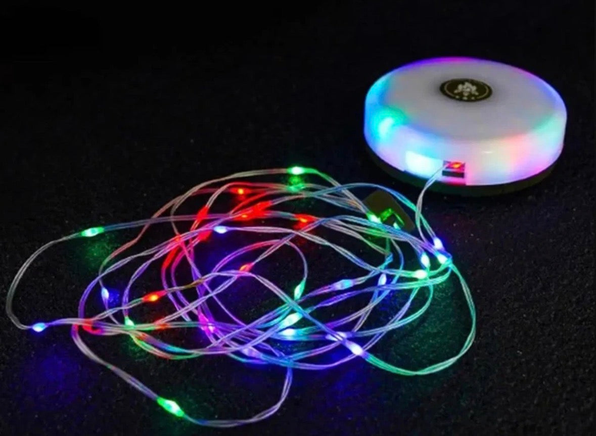 10M Portable Camping String Lights Retractable USB Colorful Lamps Waterproof