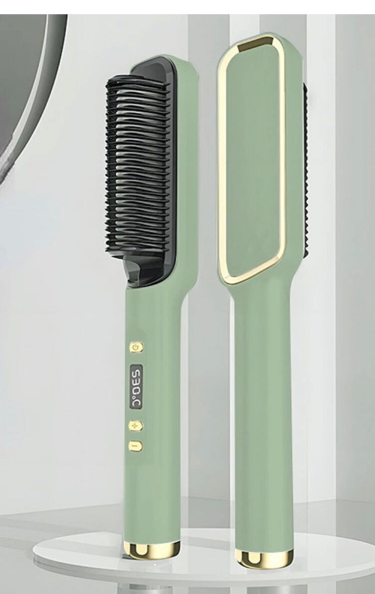 2In1 Negative-ion Hair Straightener Brush